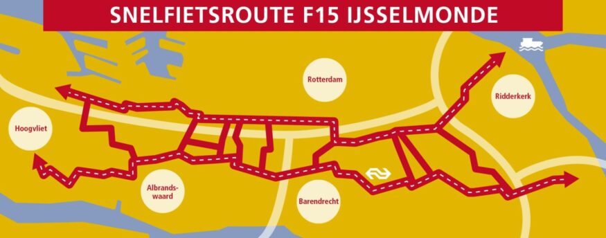 Snelfietsroutes F15 IJsselmonde